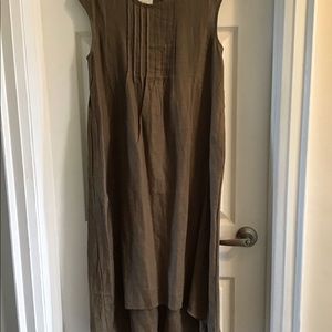 🌟 2/$30 🌟 Dark Tan/Olive Green Maxi Linen Dress